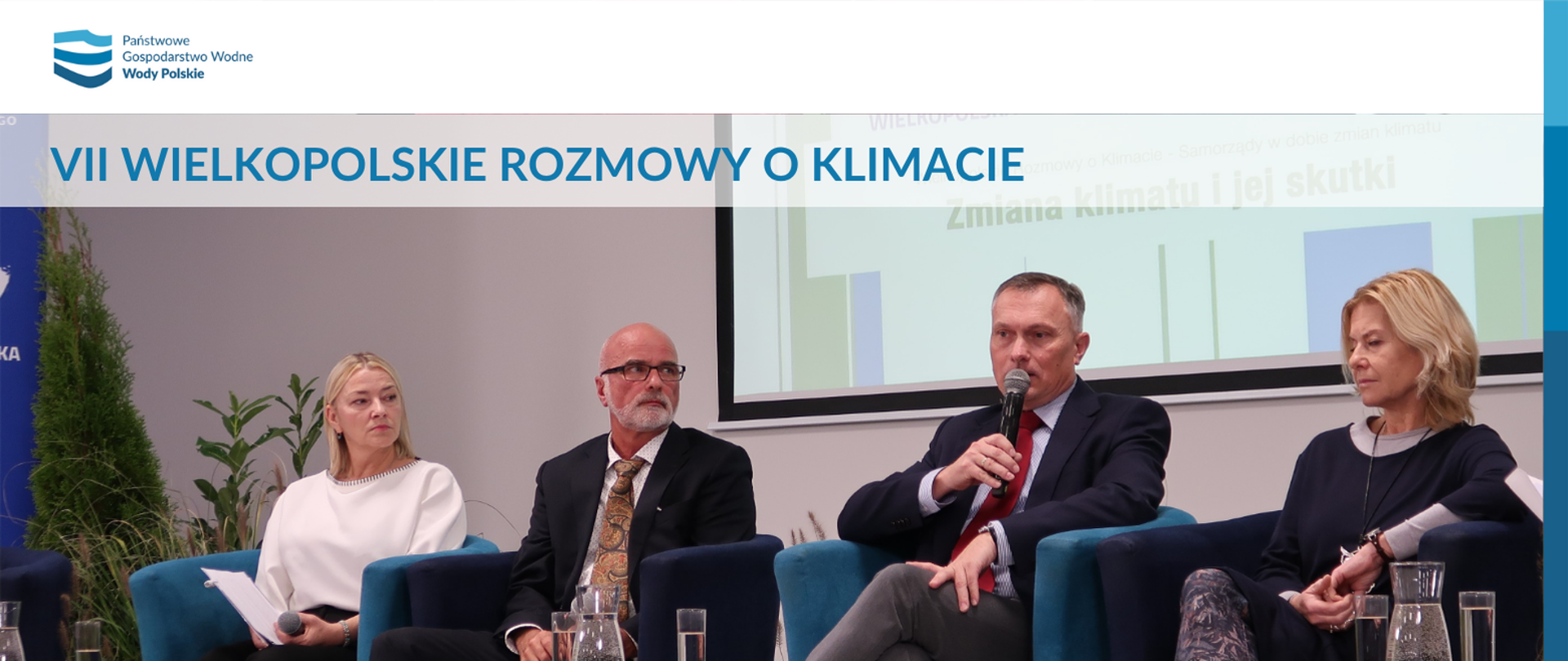 VII Wielkopolskie Rozmowy o Klimacie z udziałem Michała Wierzbickiego - Dyrektora RZGW w Poznaniu (zdjęcie Urzędu Marszałkowskiego Województwa Wielkopolskiego)