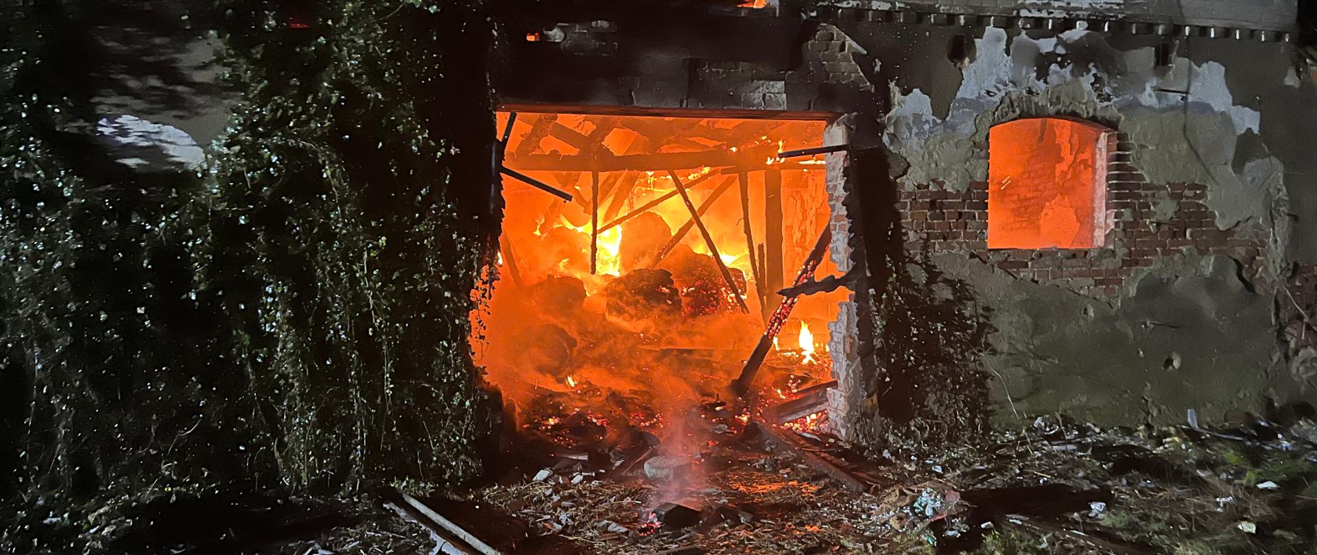 Pożar stodoły w Kamieniu Górowskim – 2