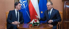 Sekretarz Generalny NATO M. Rutte i Premier D. Tusk