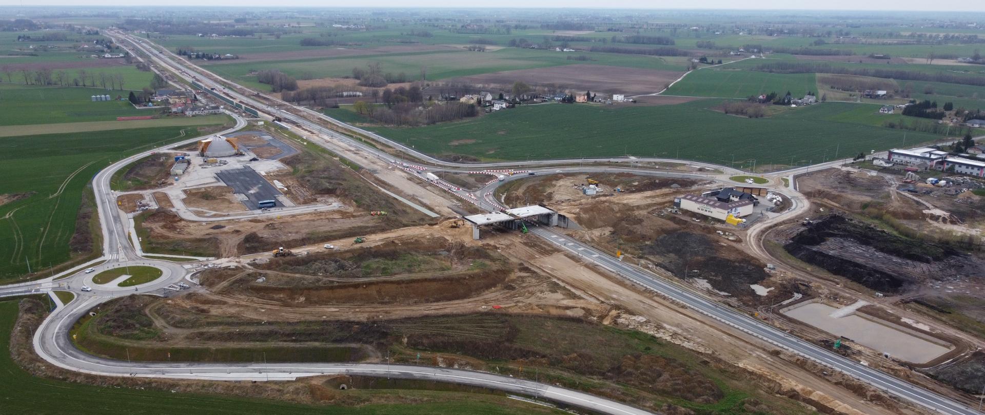 Węzeł Pruszcz w budowie