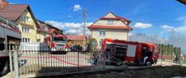Pożar zabudowań gospodarczych w miejscowości Łapsze Niżne 