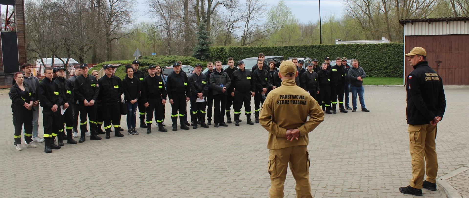 Rozpoczęcie szkolenia podstawowego strażaków ratowników Ochotniczych Straży Pożarnych z terenu powiatu bielskiego