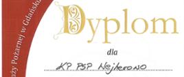 Dyplom za zajęcie II miejsca w Mistrzostwach woj. pomorskiego w biegu na 10 km
