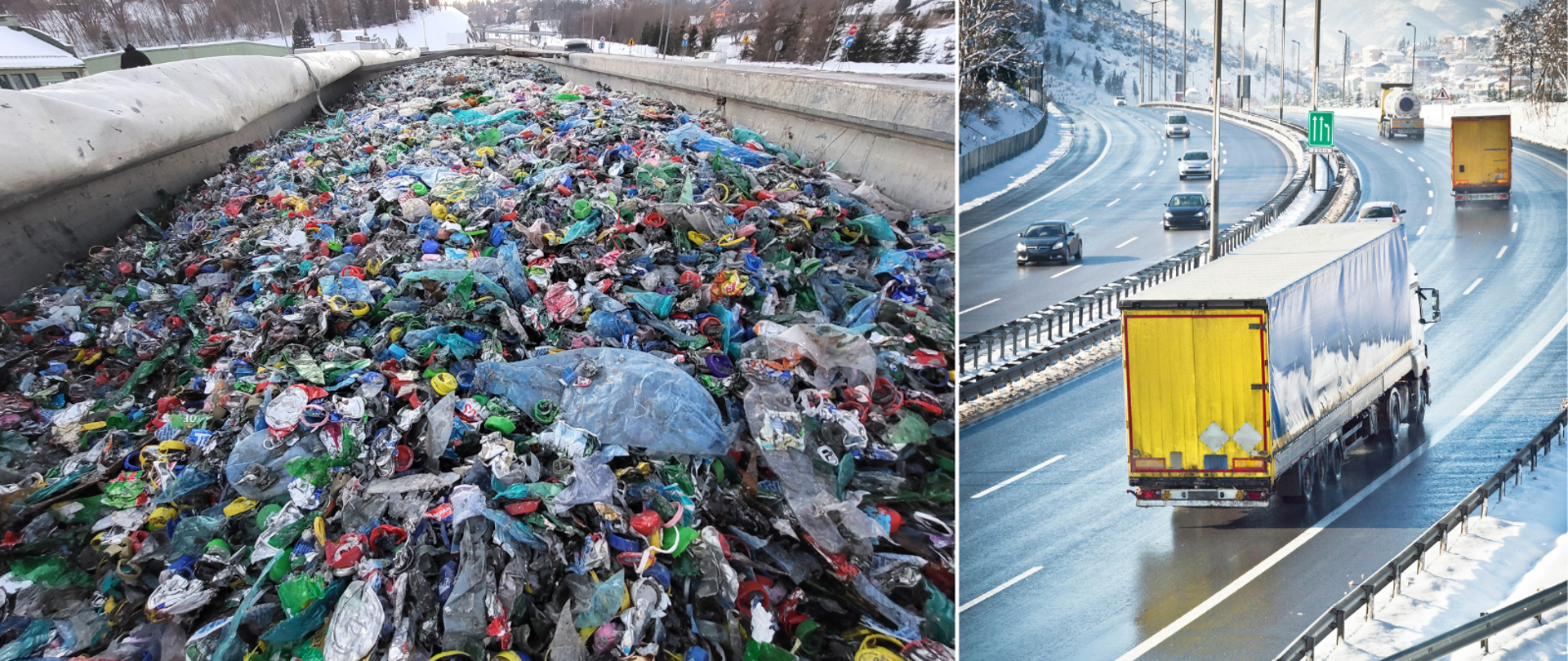 Na ciężarówce nielegalne odpady - mieszanina aluminium i tworzyw sztucznych