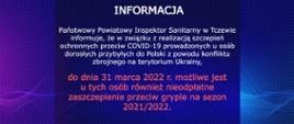 Szczepienia ochronne przeciw grypie dla Ukrainy