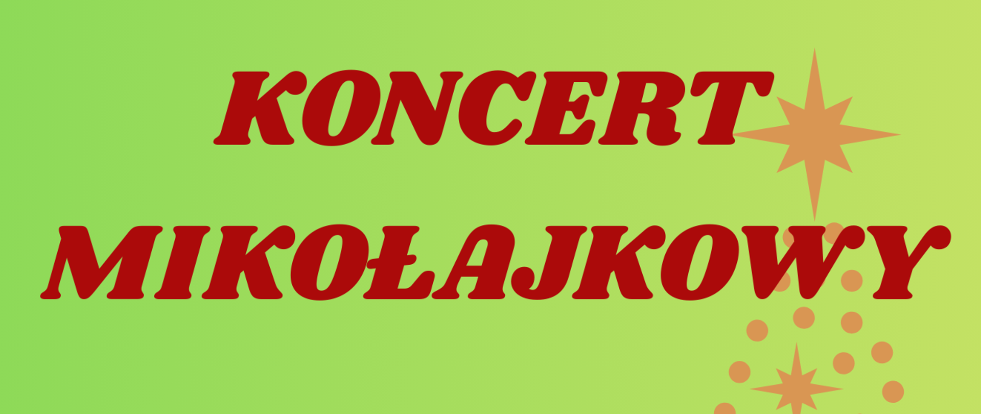 Plakat z wydarzeniem - KONCERT MIKOŁAJKOWY, który odbędzie się 5 grudnia 2025r. o godz. 17:00 w auli ZPSM w Dębicy, tło plakatu zielone, na plakacie znajduje się postać Świetego Mikołaja, który na ramieniu ma worek z prezentami i otoczony jest paczkami z prezentami