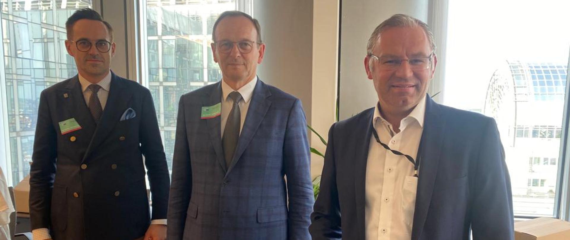 Wiceminister Edward Siarka na spotkaniu z Norbertem Linsem, sprawozdawcą ds. LULUCF