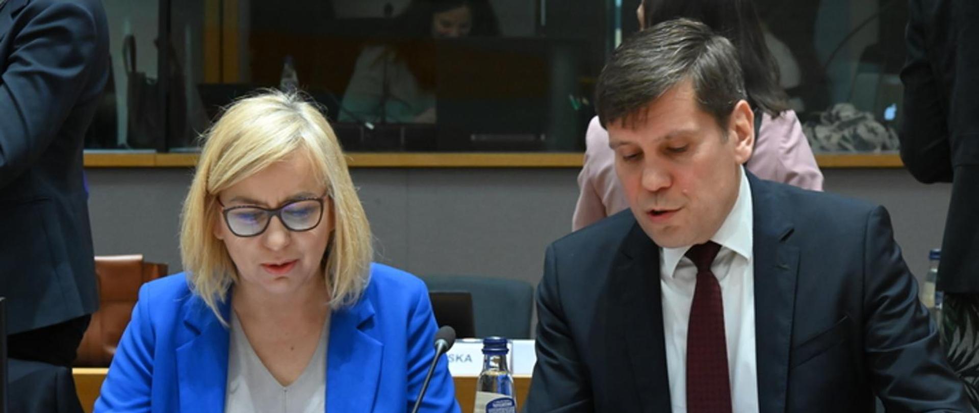 Minister Paulina Hennig-Kloska at the EU Energy Council