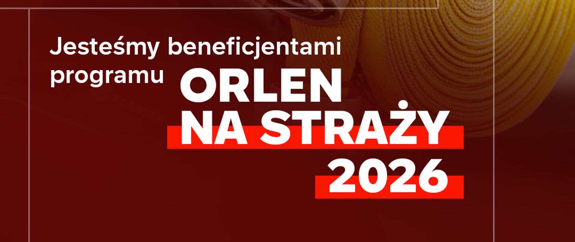 Pierwsi tam, gdzie potrzebna jest pomoc - plakat fundacji Orlen