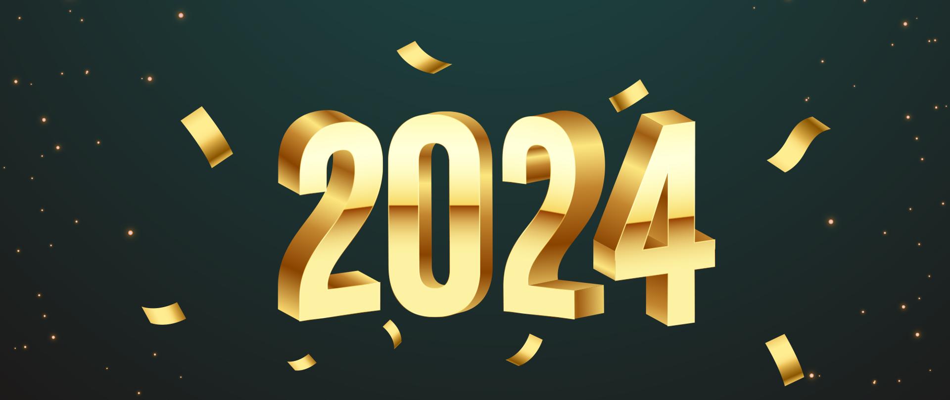 Napis: 2024 dalej życzenia o treści: RADOSNEJ SYLWESTROWEJ NOCY ORAZ SPEŁNIENIA WSZYSTKICH MARZEŃ W NOWYM ROKU ŻYCZY WIERNYM KOŚCIOŁA PRAWOSŁAWNEGO I INNYCH KOŚCIOŁÓW WSCHODNICH Pod życzeniami podpis czytelny: Jacek Brzozowski WOJEWODA PODLASKI