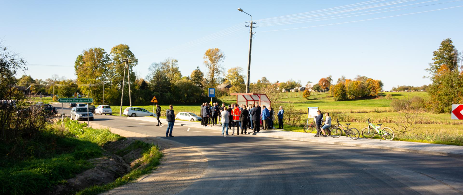 Uroczyste otwarcie przebudowanej drogi Bargłów Kościelny - Kamionka Stara