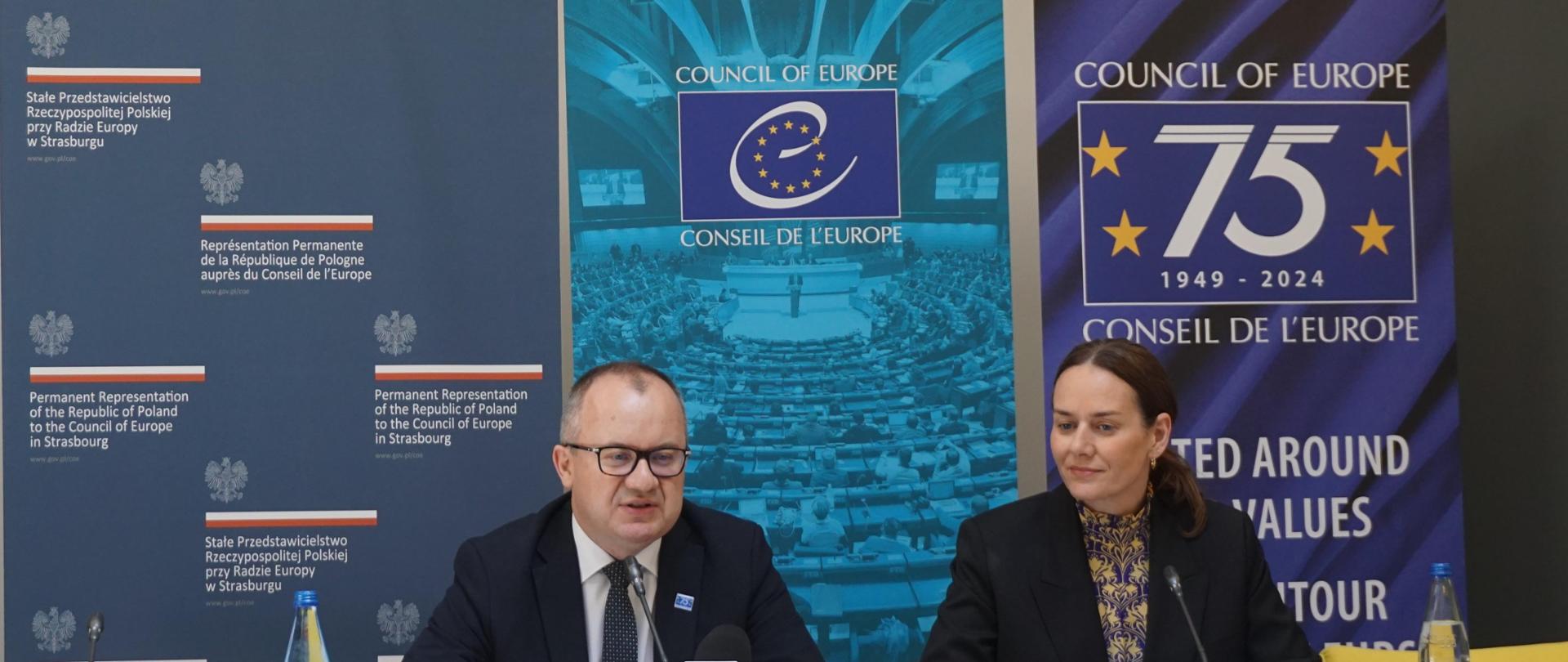 Wizyta przedstawicieli kierownictwa Ministerstwa Sprawiedliwości w Strasburgu.