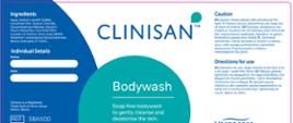 Clinisan opakowanie 500 ml - etykieta skład 