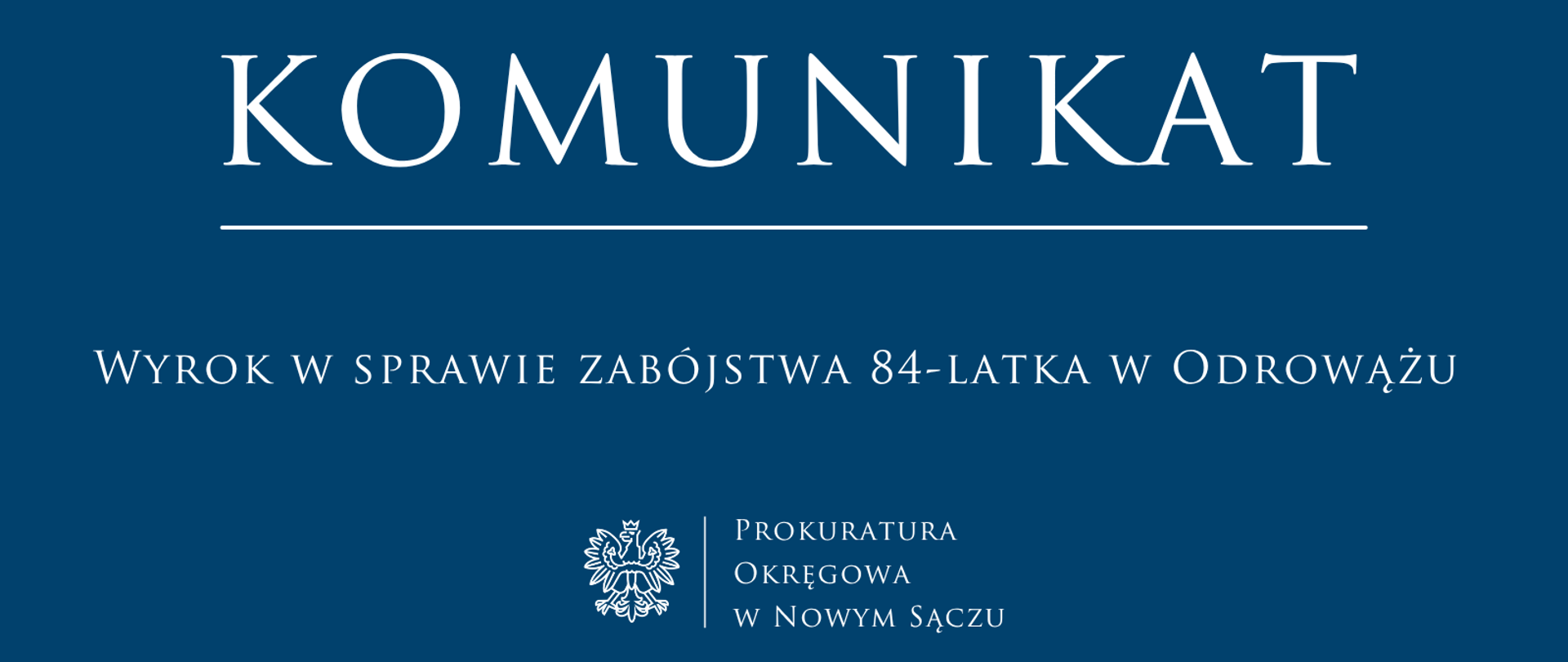 Wyrok w sprawie zabójstwa 84-latka w Odrowążu