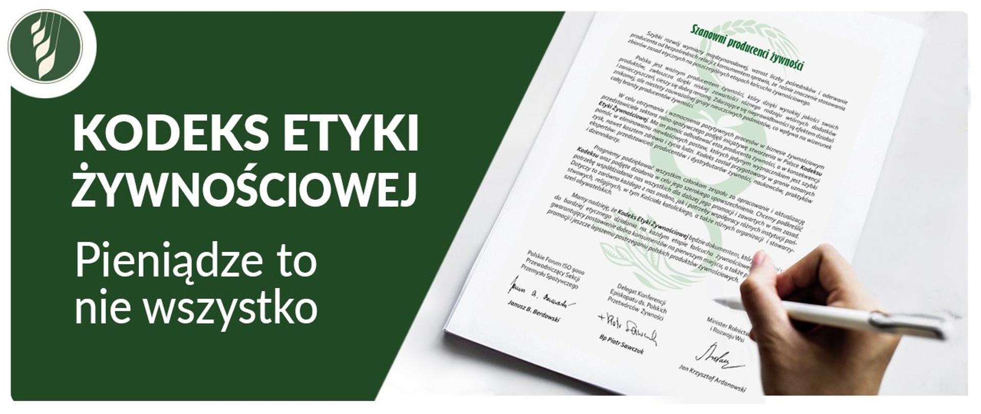 Infografika - Kodeks Etyki Żywnościowej