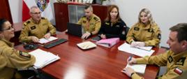 Spotkanie z delegacją międzyrzeckiej komendy powiatowej PSP