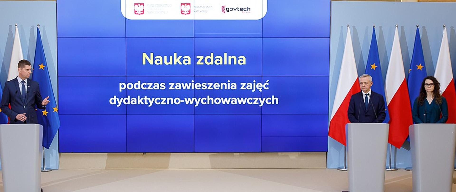 Minister edukacji, minister cyfryzacji i pełnomocnik ds. GovTech.