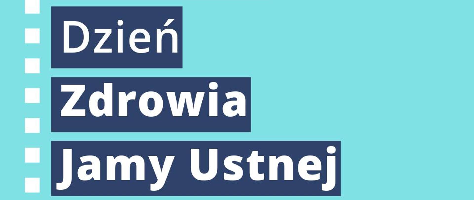 Na niebieskim tle umieszczono napis "Światowy Dzień Zdrowia Jamy Ustnej". Poniżej grafika szczoteczki szorującej zęby. W prawym górnym rogu umieszczono loga Ministerstwa Zdrowia, Narodowego Funduszu Zdrowia. W dolnej krawędzi grafiki umieszczono adresy: x.com/NFZ_GOV_PL, facebook.com/akademianfz, youtube.com/akademianfz.