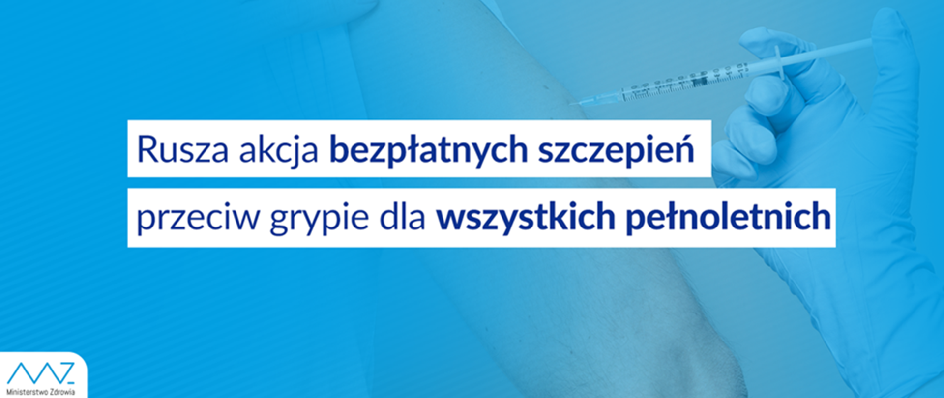 Rusza akcja bezpłatnych szczepień przeciw grypie dla wszystkich pełnoletnich