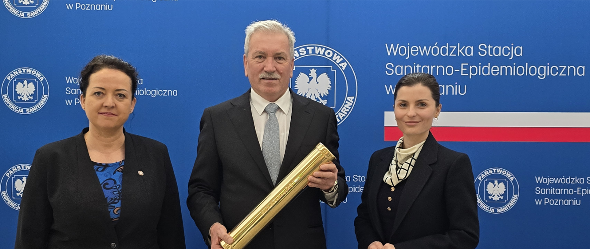 otwarcie Laboratorium Mikrobiologii i Parazytologii fot. Zastępca GIS Izabela Kucharska, Wojewoda Wielkopolska Agata Sobczyk, WPWIS Paweł Gilewski