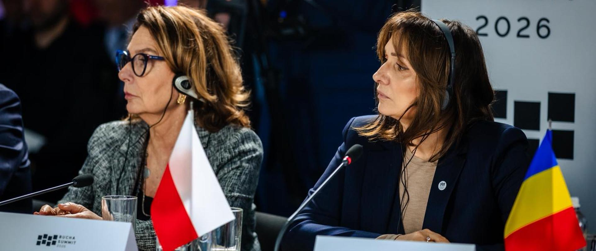Marszałek Senatu Małgorzata Kidawa-Błońska podczas Bucha Summit 2026