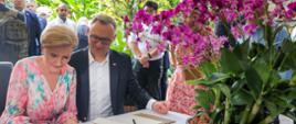 Wizyta w Singapurskim Ogordzie Orchidei - wpis do księgi pamiątkowej