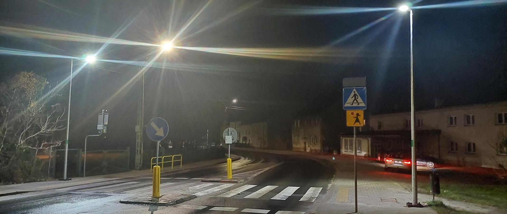 Doświetlone przejście dla pieszych w Głuchołazach