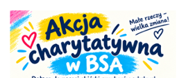 Plakat informujący o zbiórce charytatywnej przyborów szkolnych i materiałów plastycznych dla dzieci i młodzieży na Kresach. Białe tło, kolorowe napisy informacyjne. 