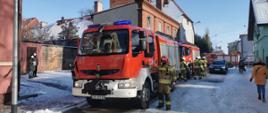Darłowo ul. Wenedów- pożar piwnicy w budynku wielorodzinnym