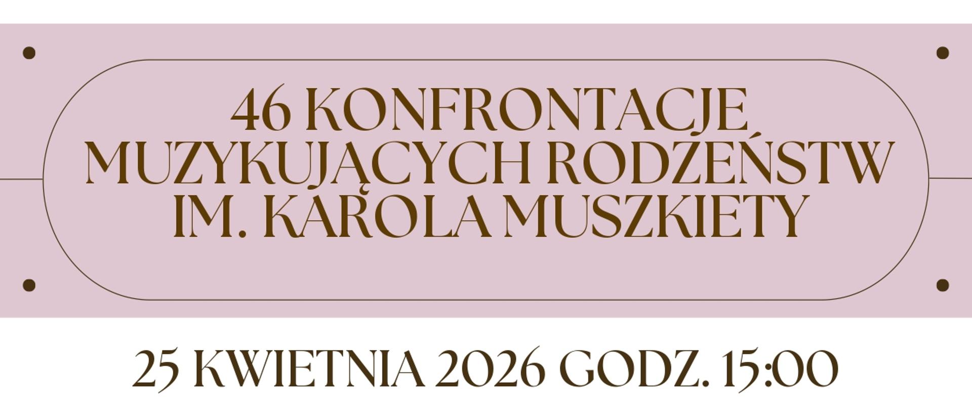 Tytuł, termin i miejsce koncertu. dwa rysunki grających zespołów oraz nut.