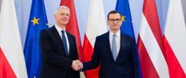 Spotkanie premierów Polski i Łotwy.