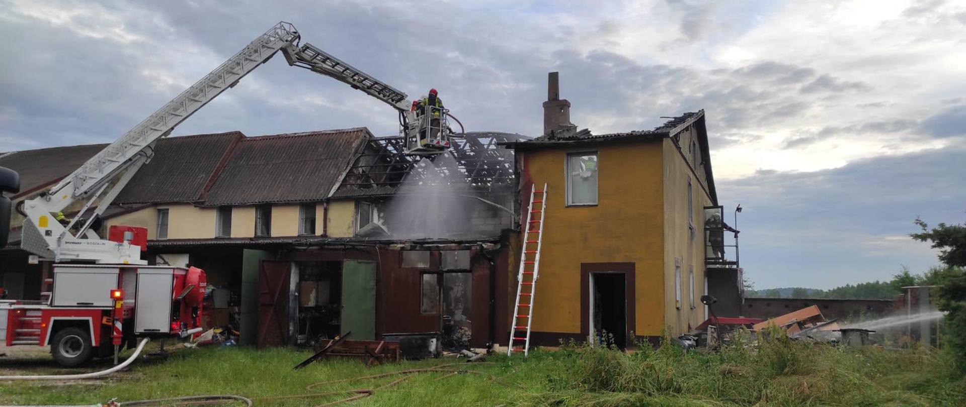 Pożar motelu, Florianów gm. Policzna.