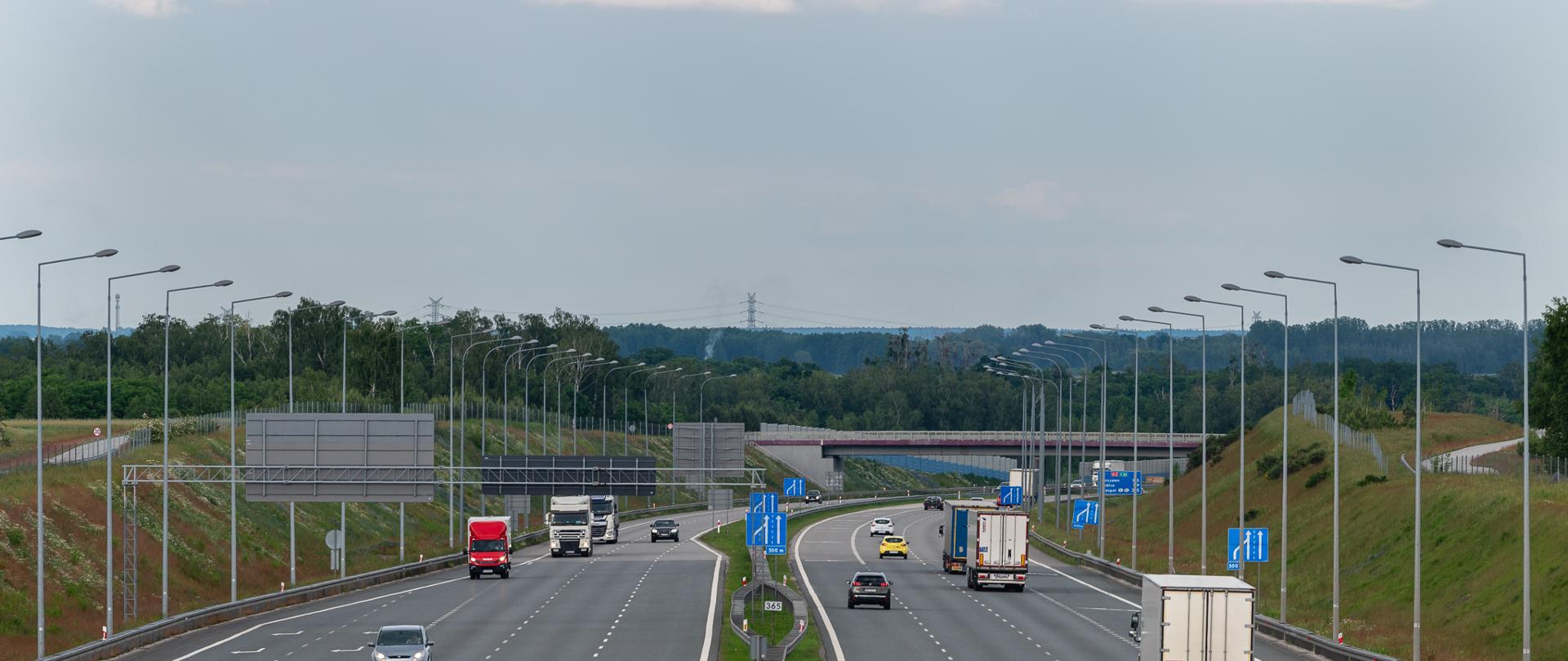 Na zdjęciu fragment autostrady A2