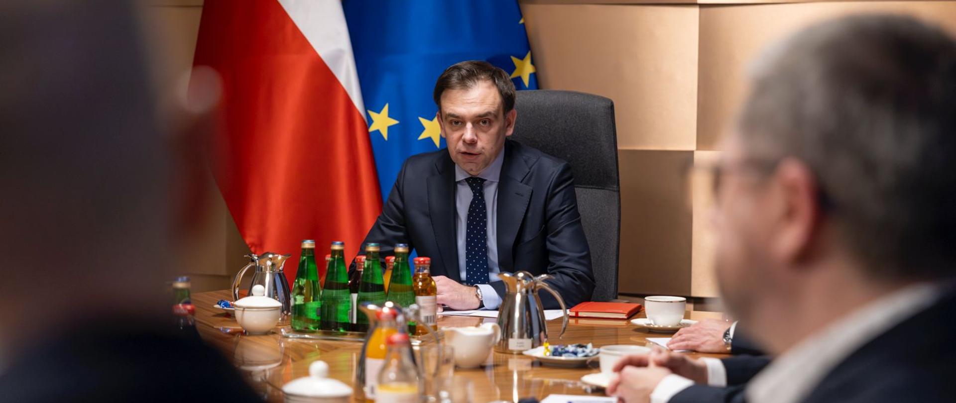 Minister Finansów i Gospodarki Andrzej Domański