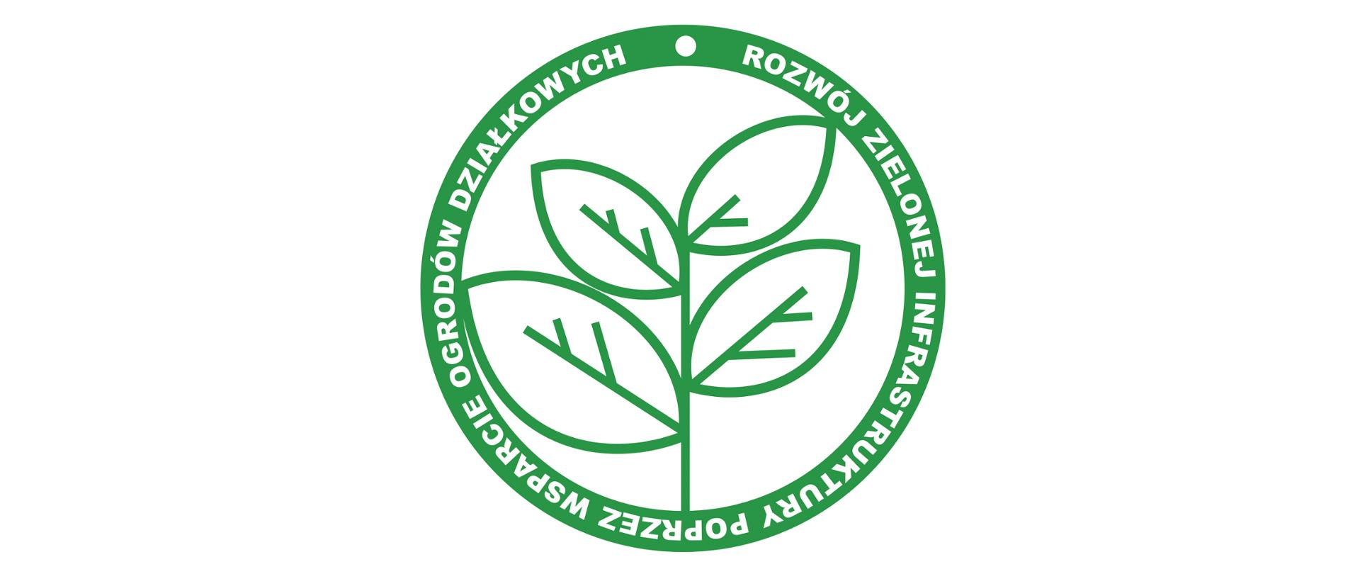 logo rozwój zielonej infrastruktury poprzez wsparcie ogrodów działkowych