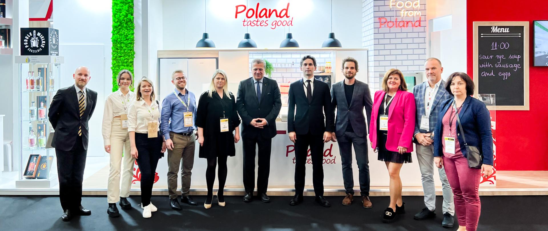 Pan Jan Emeryk Rościszewski, Ambasador RP we Francji, Pan Adrian Gawłowski, Zastępca Dyrektora Departamentu Wsparcia Eksportu KOWR oraz polscy przedsiębiorcy