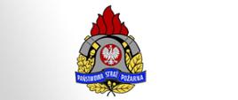 Logo Państwowej Straży Pożarnej na białym tle