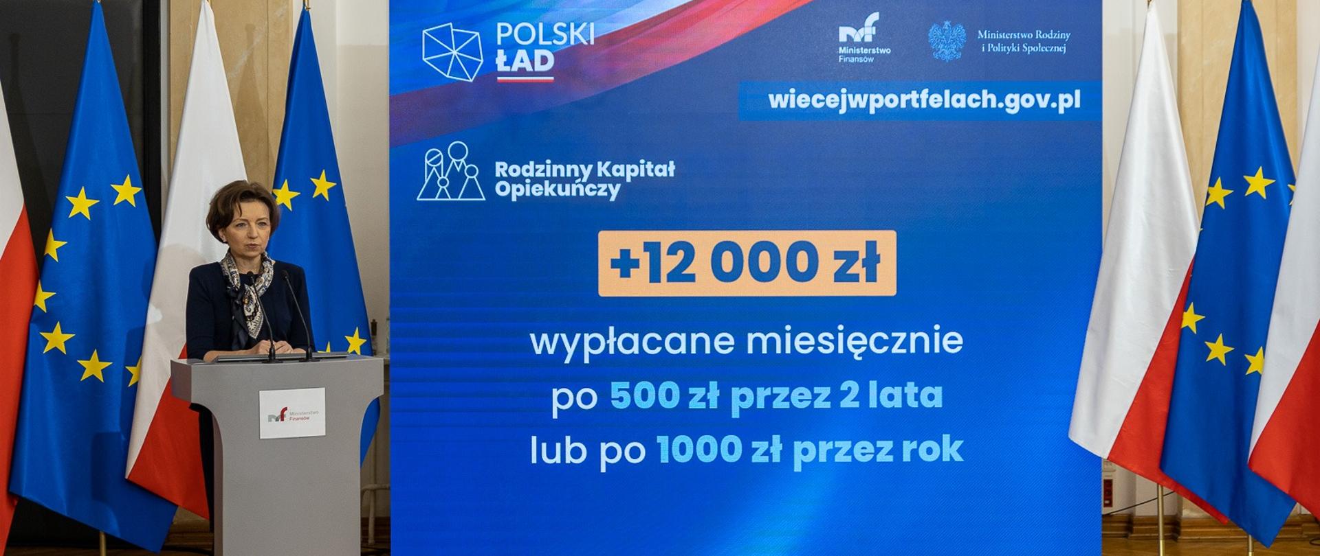 Briefing prasowy z udziałem minister Marleny Maląg