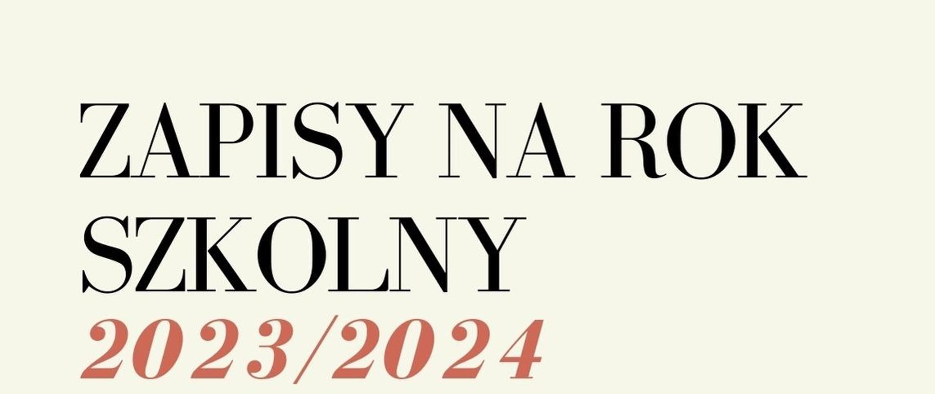 Plakat z napisem w kolorze czarnym i brązowym na białym tle