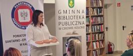 Spotkanie w Bibliotece w Kamieniu (gmina Ceków) dotyczące profilaktyki raka piersi