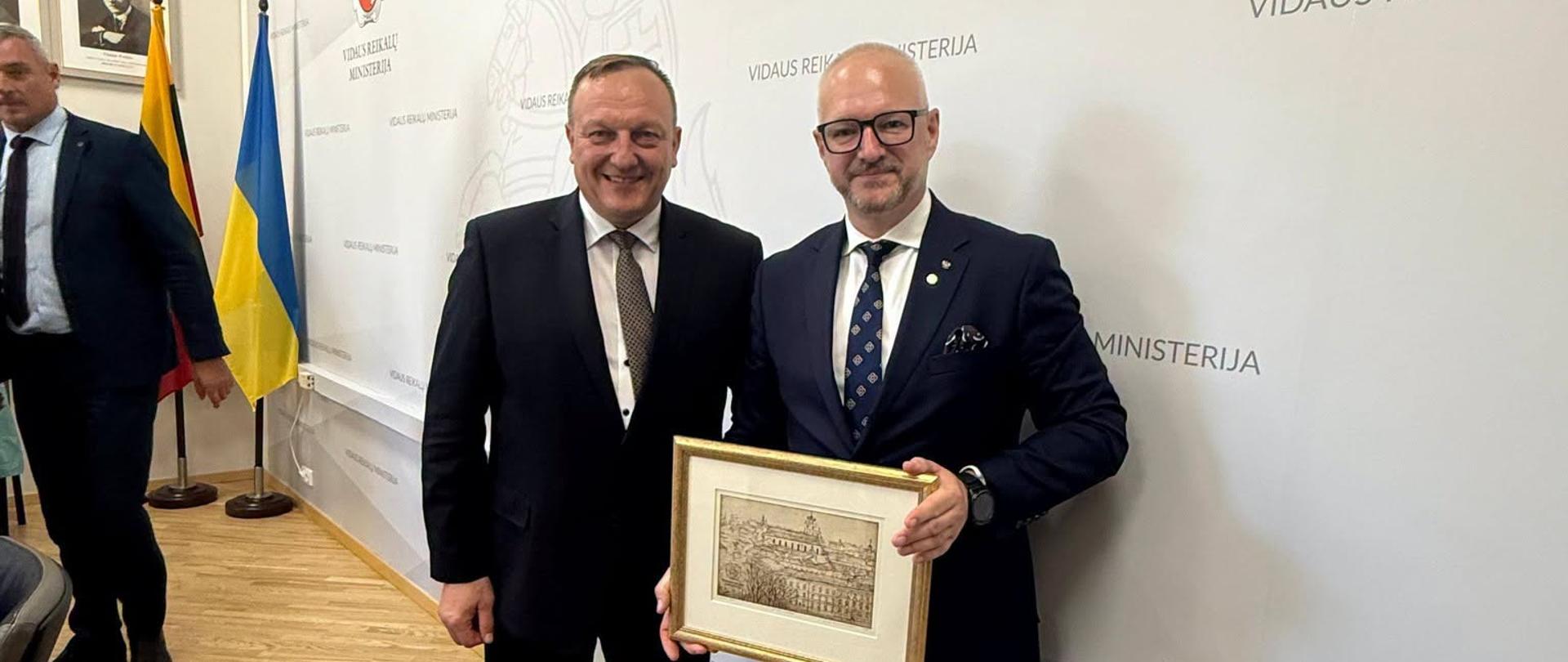 Wizyta wojewody Króla w Ministerstwie Spraw Wewnętrznych Litwy 