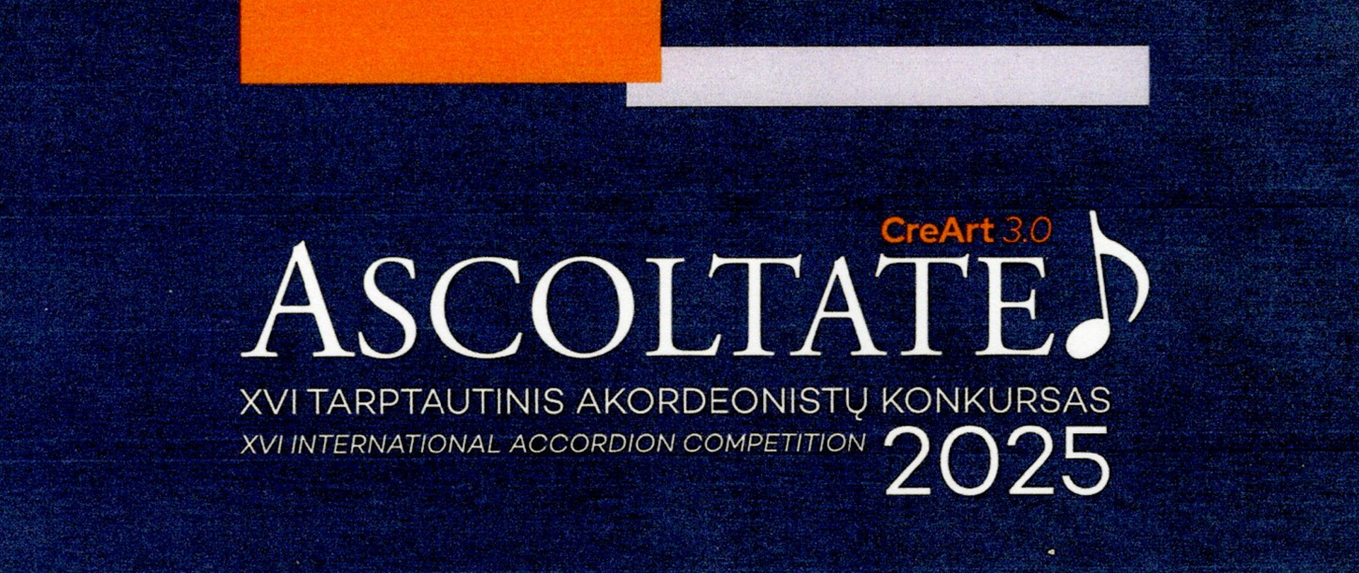 baner - nazwa konkursu na granatowym tle