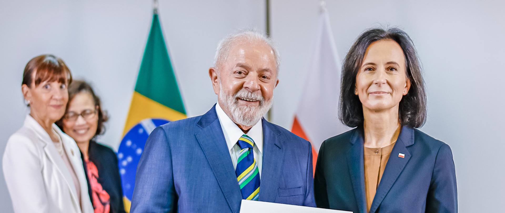 17.11.2023 - Presidente da República, Luiz Inácio Lula da Silva, durante apresentação de cartas credenciais da Embaixadora da República da Polônia, Bogna Janke Palácio do Planalto, Brasília - DF. Foto: Ricardo Stuckert/PR
