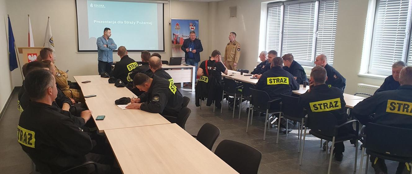 Szkolenie strażaków z polską spółką gazownictwa