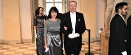 ambasador mościcka-dendys wraz z małżonkiem podczas przyjęcia noworocznego