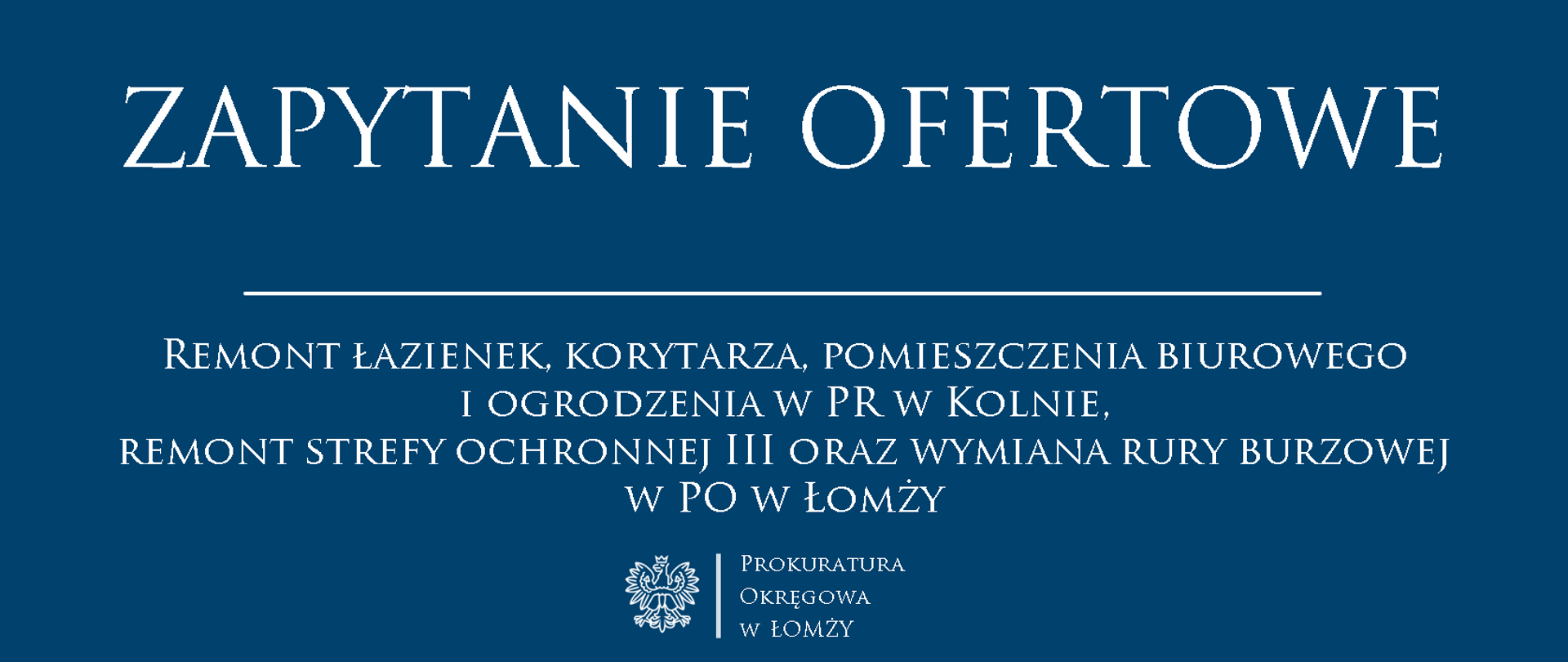 ZAPYTANIE OFERTOWE - 3002-7.262.8.2025