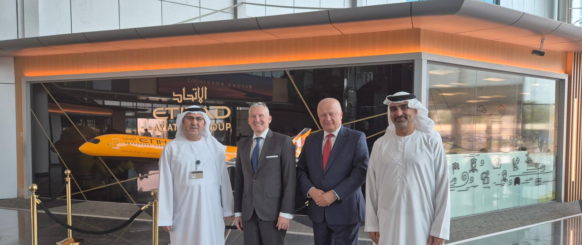 Krakow—Etihad’s new destination. A meeting between the Head of the Mission, the Polish Consul, and airline officials focused on promoting tourism.