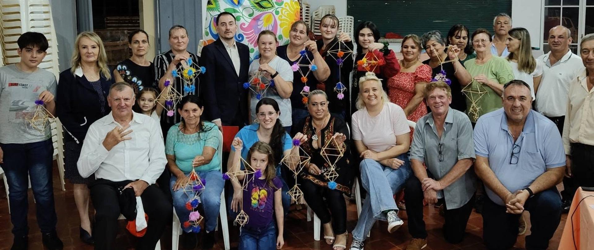 Participantes del taller Casa Polaca en Carmen del Parana