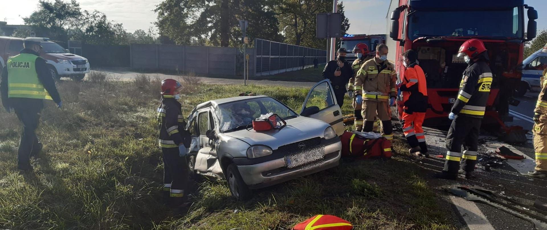 Zdarzenie drogowe na obwodnicy Nowego Tomyśla