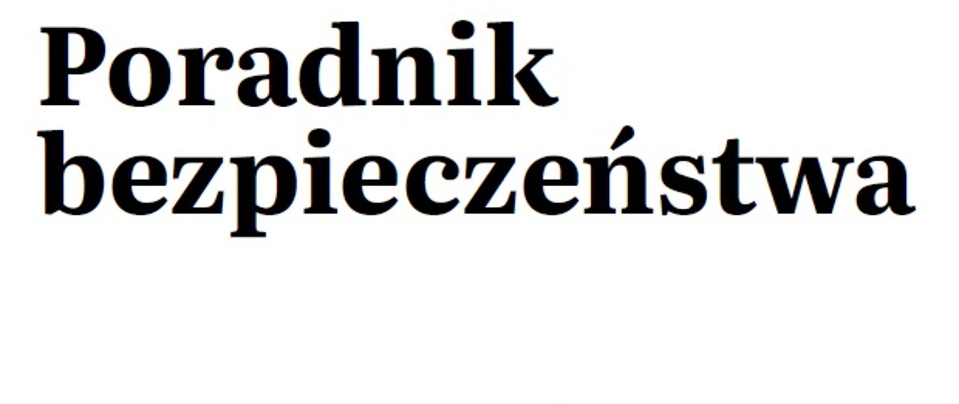 Poradnik bezpieczeństwa 